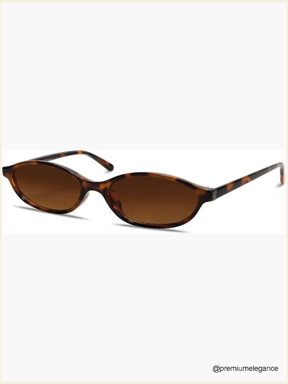 Retro Oval Cat Eye 90s Sunnies Lightweight Narrow Shades Trendy UV Protection